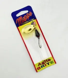 MEPPS AGLIA BRITE (PLAIN SINGLE) BLACK/GOLD Mepps