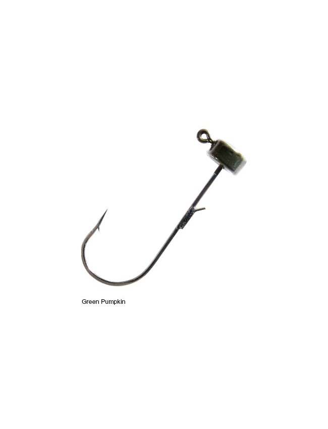 Z-Man Mag ShroomZ Jig Worm Jigheads - 1/8oz - Green Pumpkin MGH18-01