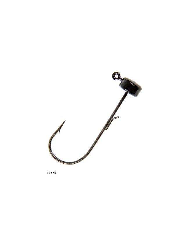 Z-Man Mag ShroomZ Jig Worm Jigheads - 1/8oz - Black MGH18-02