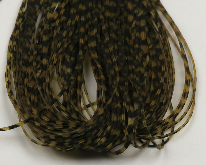 Hareline Micro Silicone Legs - Barred Pumpkin #10