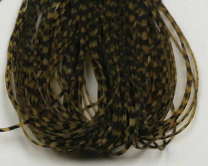 Hareline Micro Silicone Legs - Barred Pumpkin #10 Hareline Dubbin