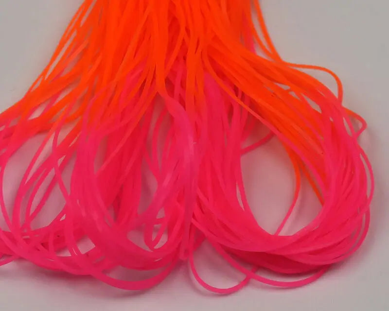 Hareline Micro Silicone Legs - Hot Pink with Fl Orange Tips #188 Hareline Dubbin