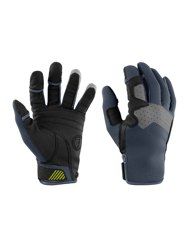 Mustang Traction Full Finger Gloves MA6003-02-S - GREY-BLUE - S