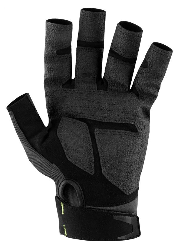 Mustang EP 3250 Ocean Racing Open Finger Gloves MA6004-XS - GREY-FLUORESCENT YELLOW GREEN - S