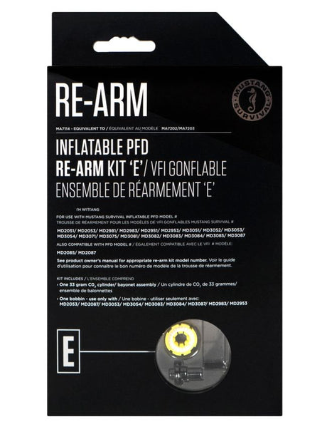 Mustang Re-Arm Kit Type "E" - 33G Auto/Manual (with Bayonet) MA7114