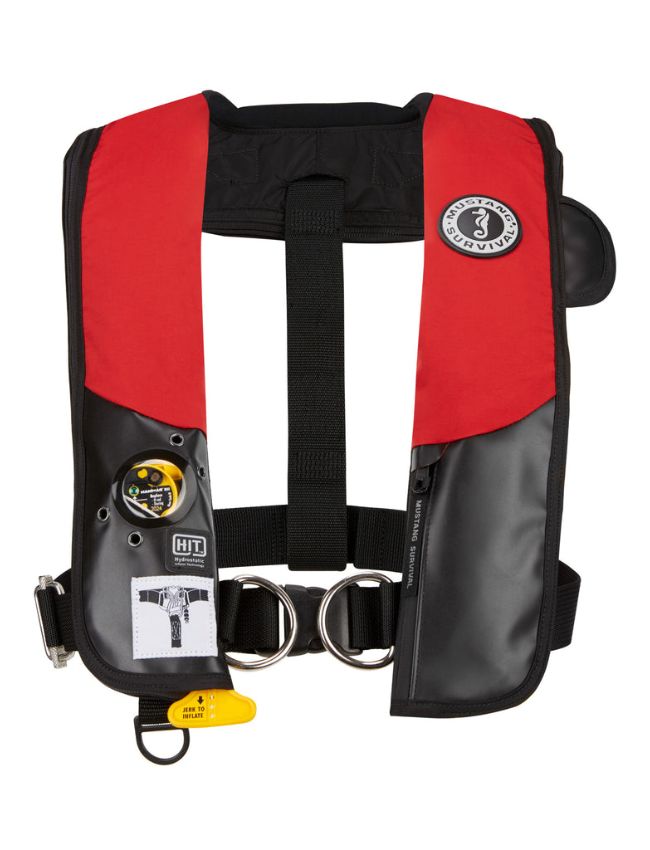 Mustang Inflatable H.I.T Auto W/HR MD315402-RD - Black