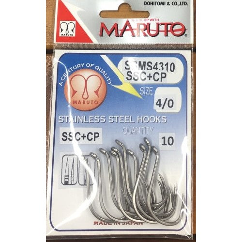 Maruto Stainless Steel Octopus Beak Hooks - 5/0 - 10 pack