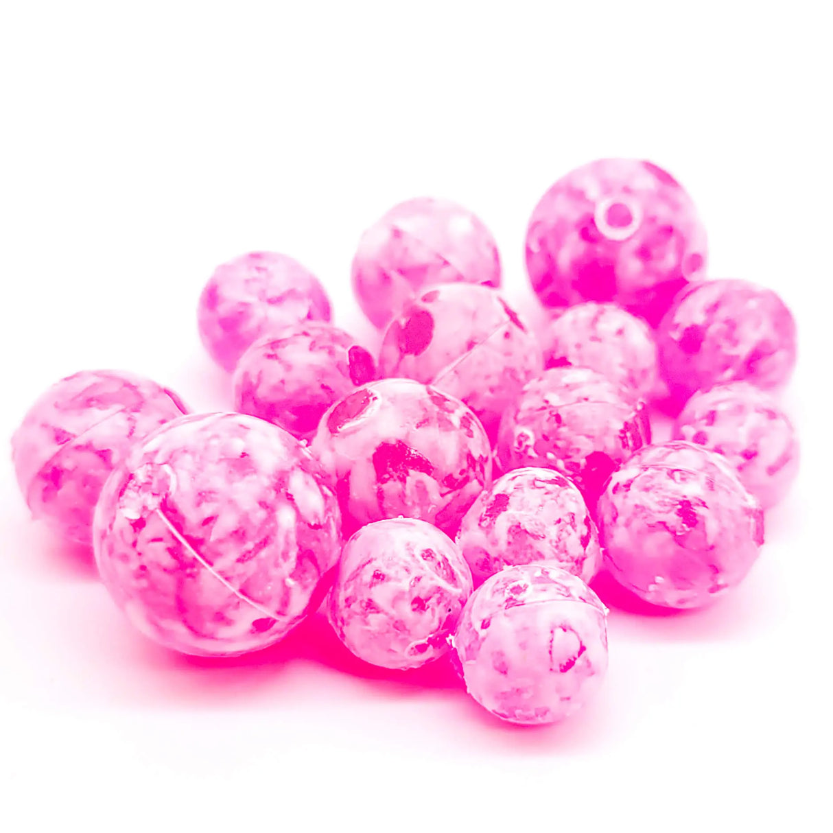 BnR Tackle Soft Beads - Mottled Cerise