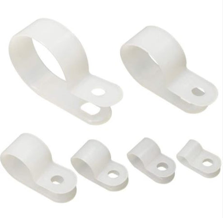 Vertex Nylon Cable Clamp White - 3/4"