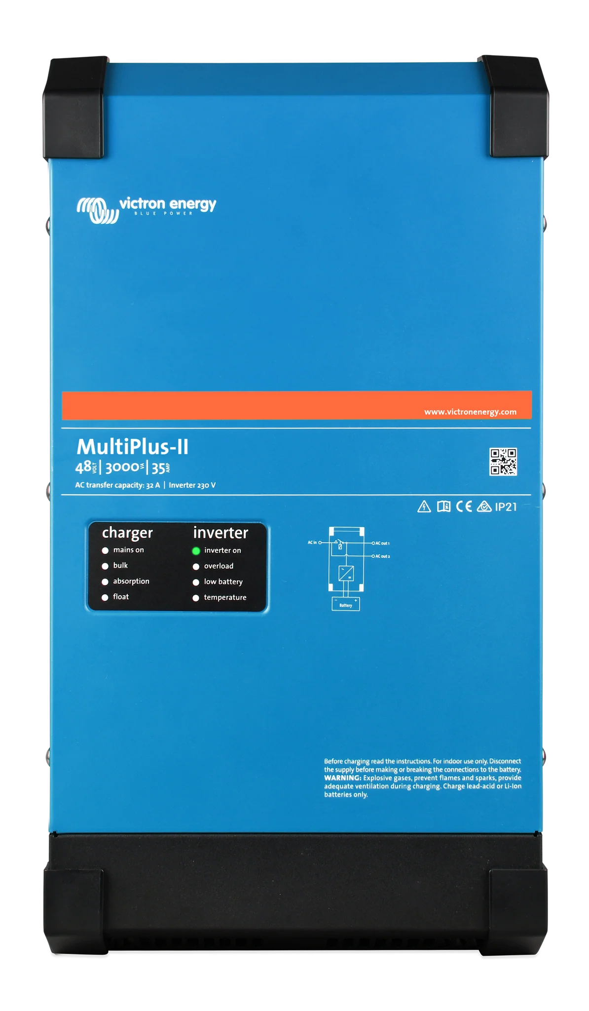 Victron Energy Inverter/Charger MULTIPLUS-II 48/3000/35-50 120V PMP482305102