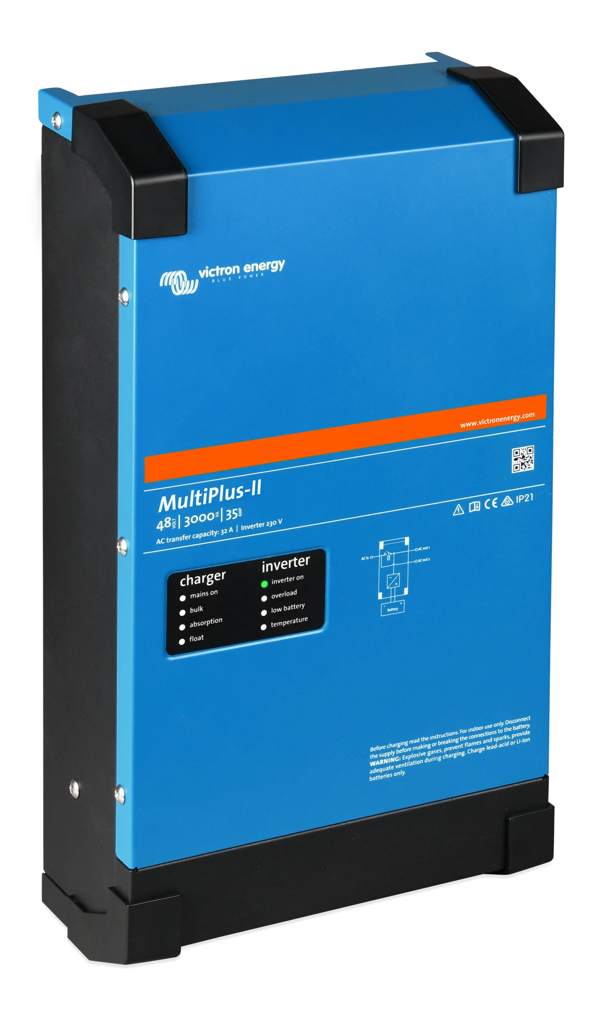 Victron Energy Inverter/Charger MULTIPLUS-II 48/3000/35-50 120V PMP482305102