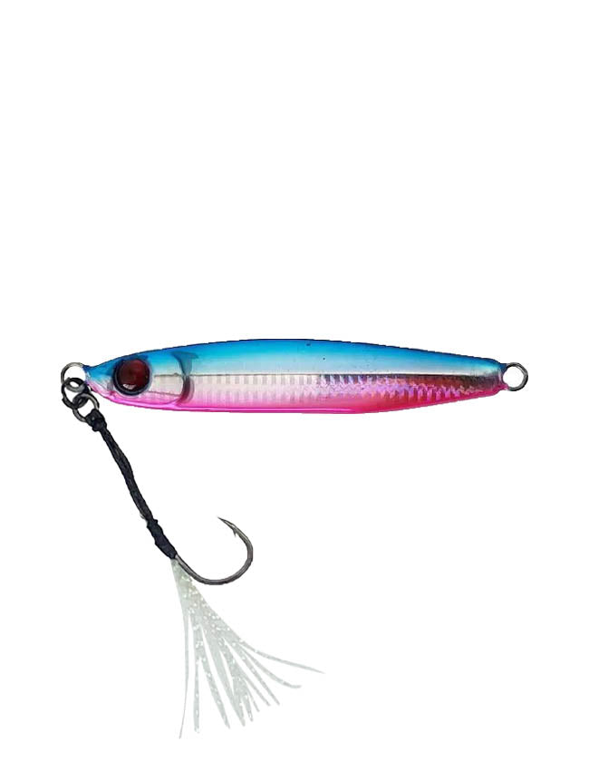 Mustad Mezashi Casting Jig - UV Blue Pink - 40g
