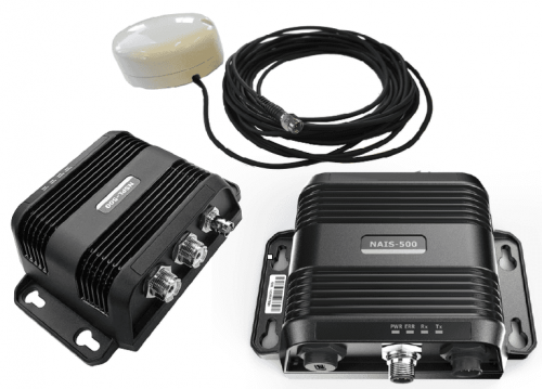 Navico NAIS-500 Class B AIS Transceiver With NSPL-500 Antenna Splitter and External GPS Antenna