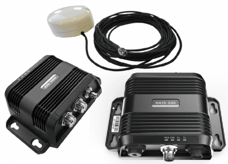 Navico NAIS-500 Class B AIS Transceiver With NSPL-500 Antenna Splitter and External GPS Antenna