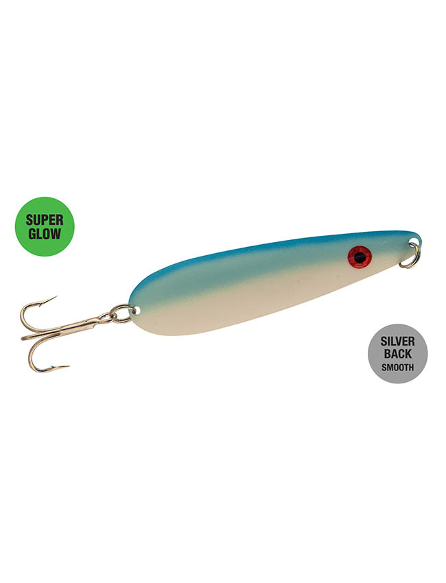 Northern King Lures 4D Trolling Spoon 3-5/16" - Glow Iceberg