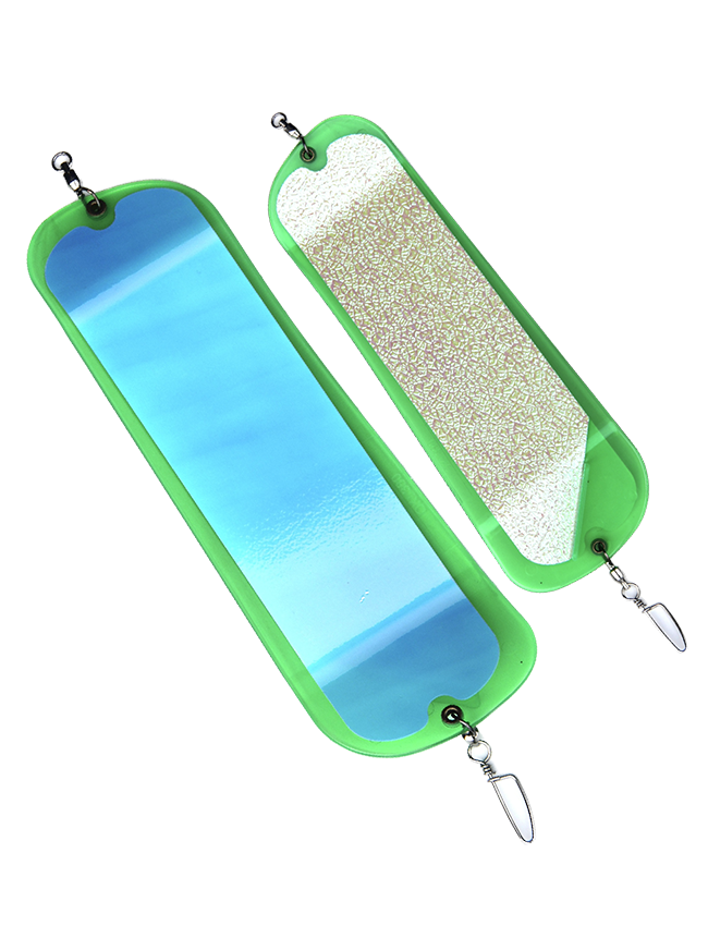 Oki 360 Finned Flasher - Green UV Moonjelly/Glow Crush O360-11GRN-MJ