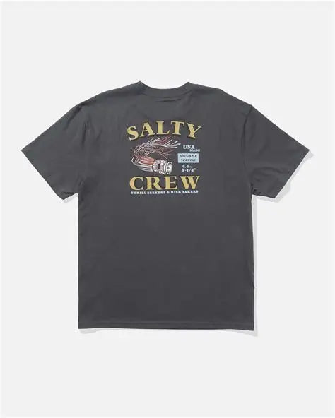 Salty Crew Lured Tee Black - M