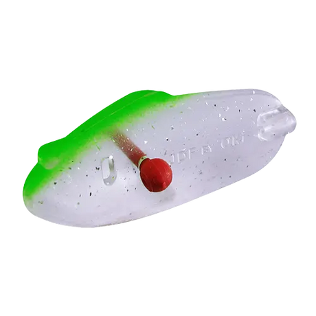 Oki JDF Jelly Fish Silver Flake Green Haze Teaser Head - Bulk (1089)