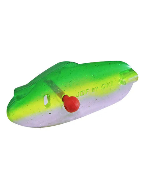 Oki JDF Jellyfish Silver Flake Yellow Green Mist Teaser Head - Bulk (1131)