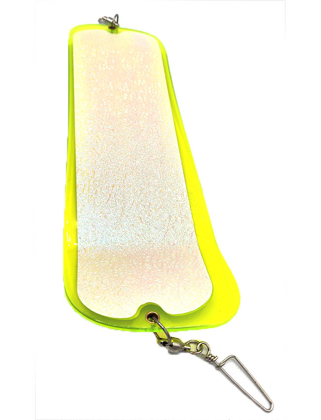 *Oki Big Shooter Flasher HC Custom - 'Crush Series' Chartreuse UV Chartreuse Squiggle OBS-HC30-GLCR117