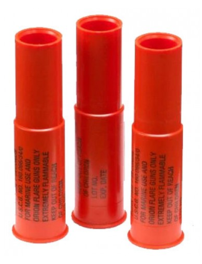 Orion Marine Aerial Flares – 12 Gauge Twin Star Shells – USCG Approved Distress Signals 692 - 3 Pack