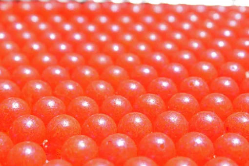 Great Lakes Steelhead Trick Em Beads - Pearl Blood Red - 14mm - 8pk