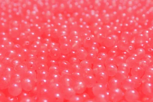 Great Lakes Steelhead Trick Em Beads - Pearl Fireball - 14mm - 8pk