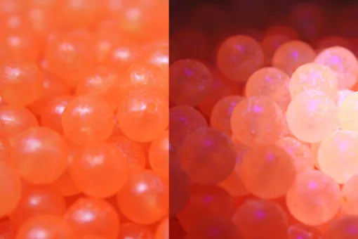 Great Lakes Steelhead Trick Em Beads - Pearl Super UV Peach - 12mm - 10pk