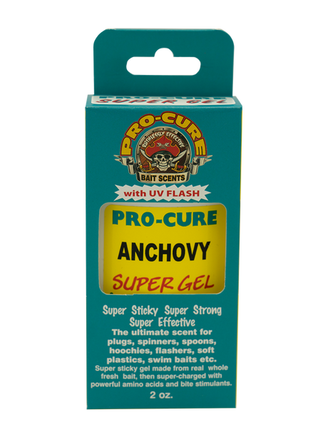 Pro-Cure Super Gel with UV Flash - Anchovy - 8oz Guide Size