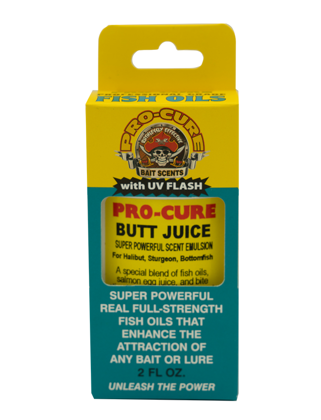 Pro-Cure Bait Oil with UV Flash - Butt Juice - 8oz Guide Size