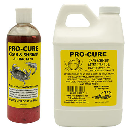 Pro-Cure Crab and Shrimp Attractant Oil PROCURE-CRSH-16 - 16 ounces bottle