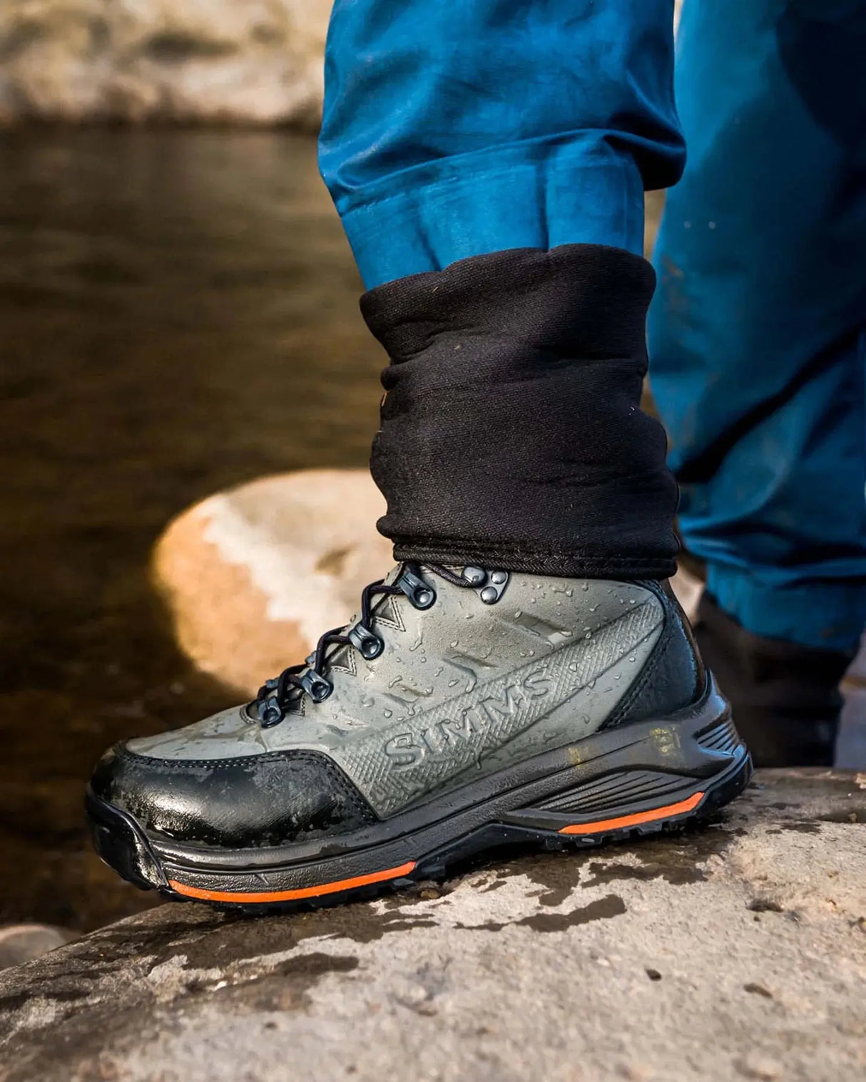 Men's Freestone Wading Boot - Felt Sole Gunmetal 2025 Simms Fishing