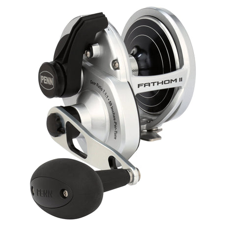 Penn Fathom II Lever Drag Reel - Black/Silver