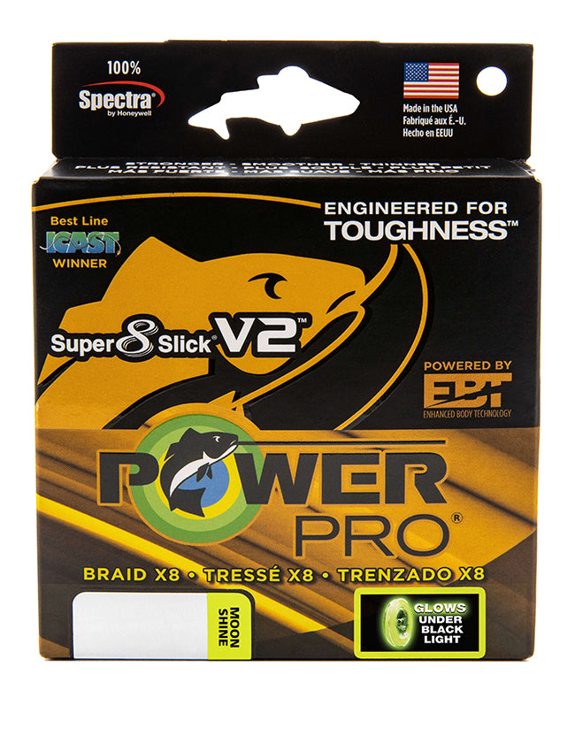 Power Pro Super 8 Slick V2 Braid - 20lbs x 150yds - Onyx