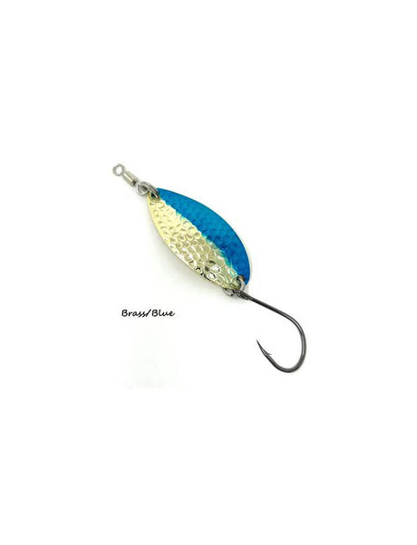 Prime Lures Oval Spoon - Brass Blue - 2/5oz
