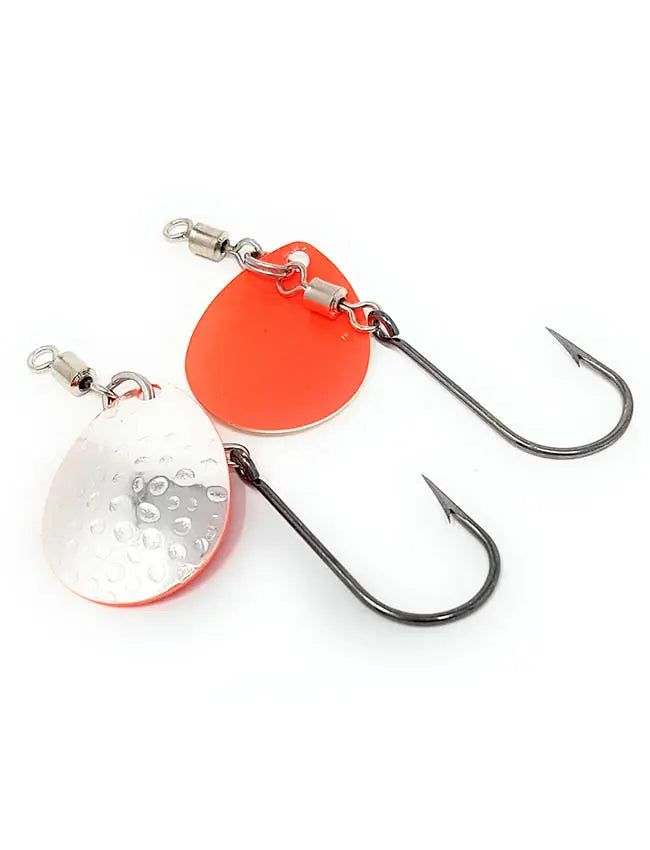 Prime Lures Colorado Blades #4 - Silver Orange