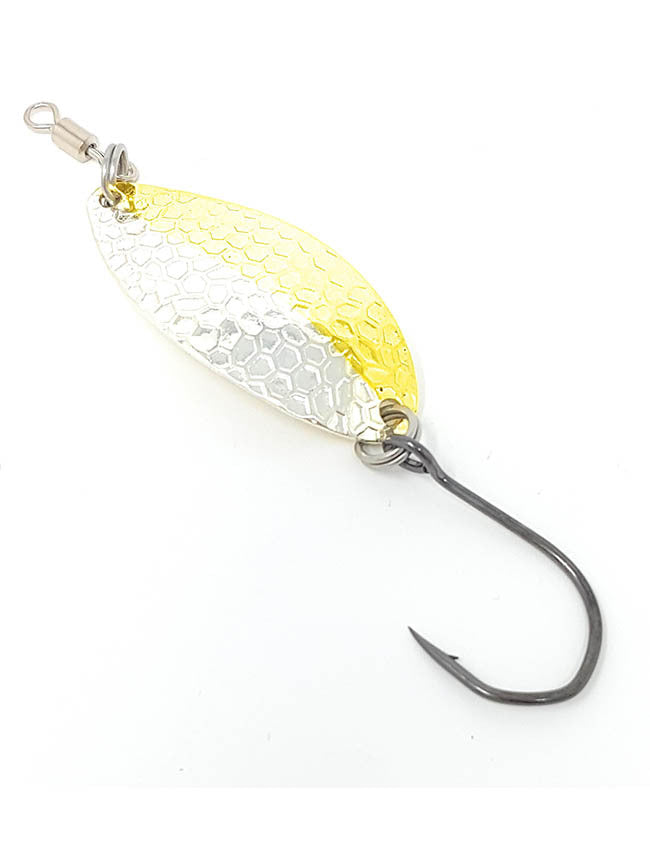 Prime Lures Oval Spoon - Silver Brass - 2/5oz