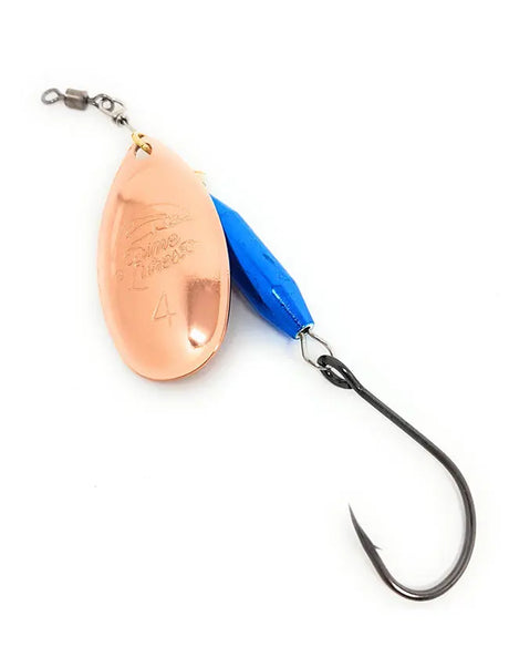 Prime Lures Weighted Spinner #5 - Copper & Blue