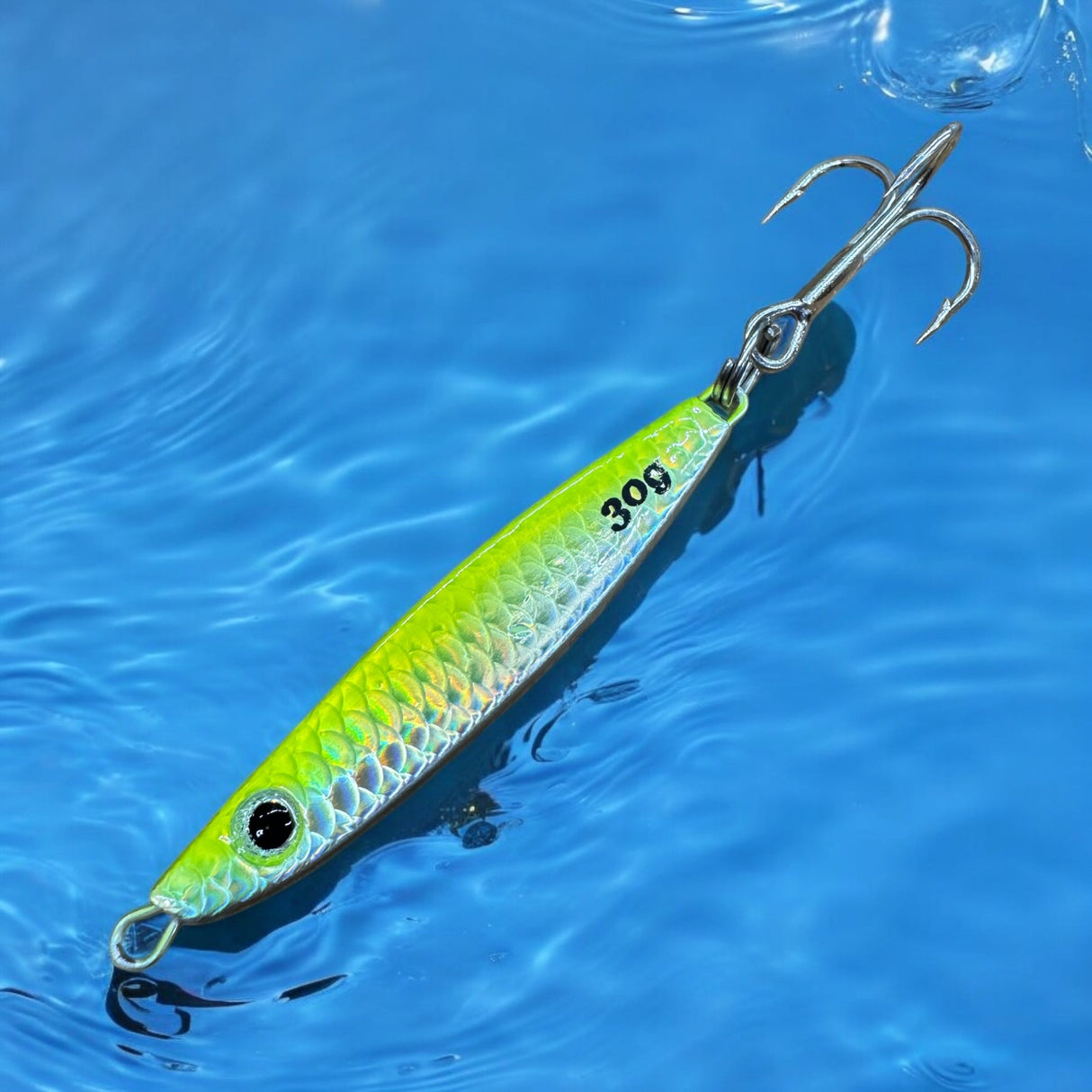 Westcoast Fishing Tackle 3D Chromatic Scale Tape Minnow Jig - Green