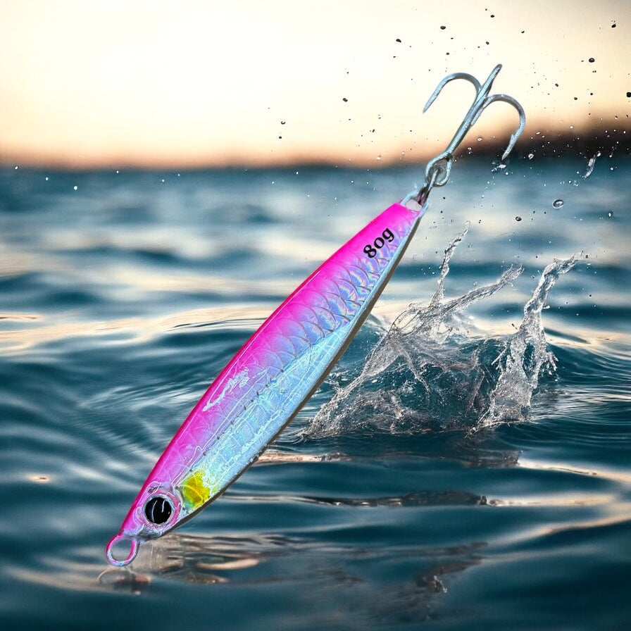 Westcoast Fishing Tackle 3D Chromatic Scale Tape Minnow Jig - Pink