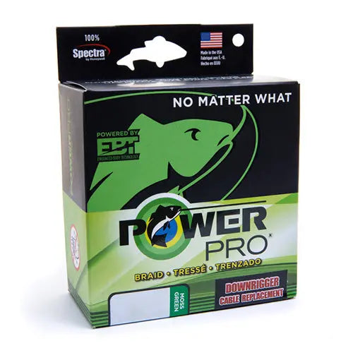 Power Pro Spectra Downrigger Line 150lb - Moss Green - 450'