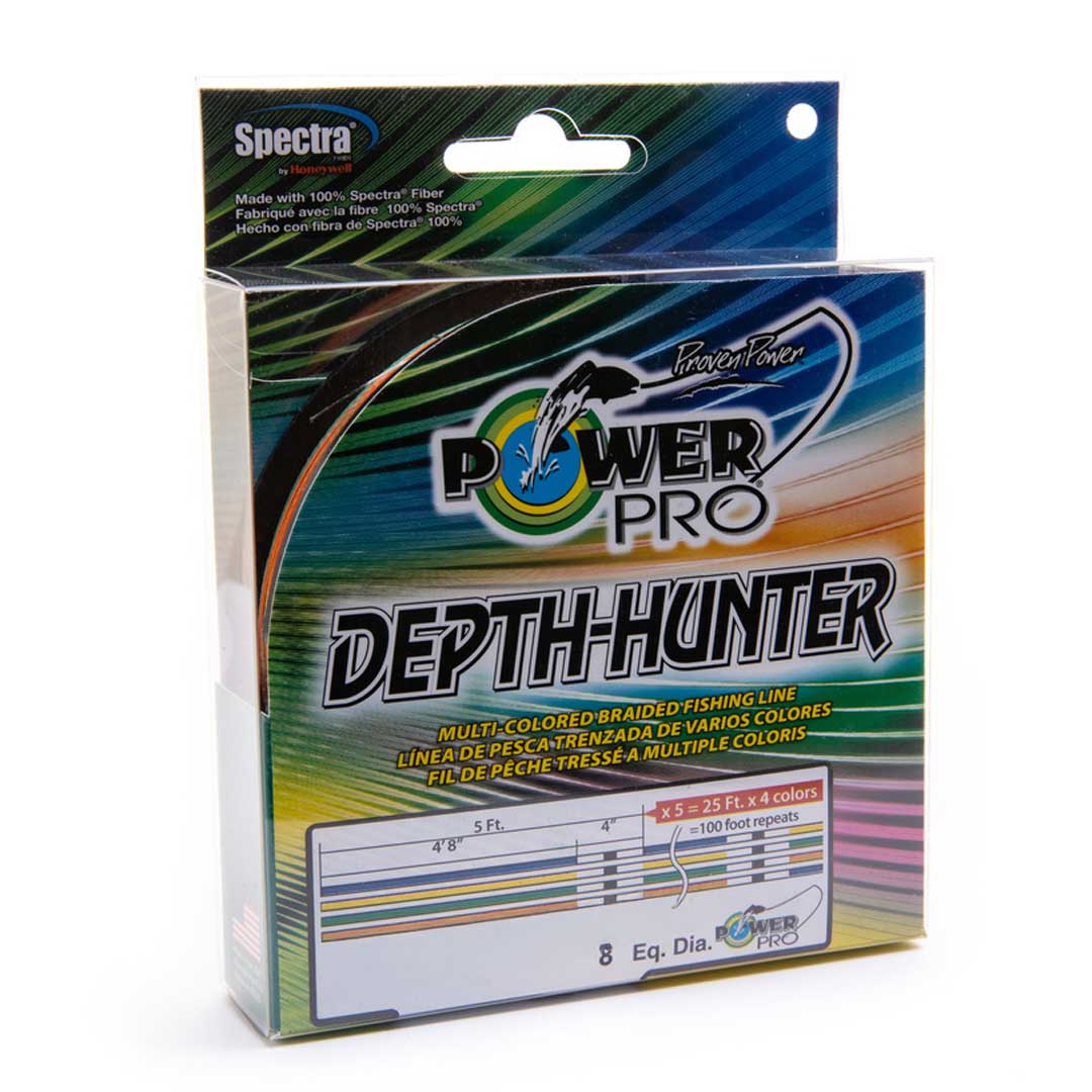 PowerPro Depth-Hunter Braided Fishing Line - 4-Color