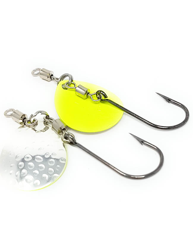 Prime Lures Colorado Blades #4 - Silver Chartreuse