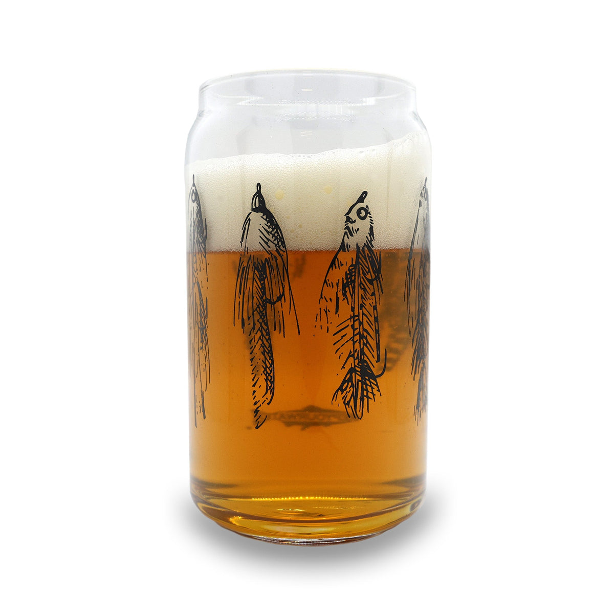RepYourWater Beer Can Glass - Streamers, 16 oz