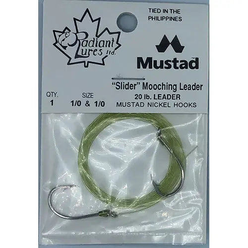 Radiant "Slider" Mooching Leaders - 12 Pack - 1/0 & #1 (treble)