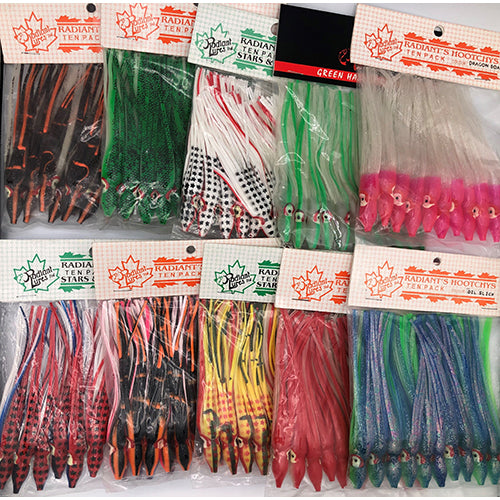 Hoochies Assorted Octopus 10 x 10 Pack