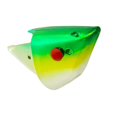 Rhys Davis Anchovy Special Chrome Green Chartreuse Teaser Head - Unrigged Reverse (1147T)