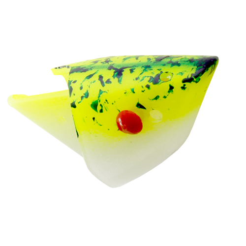 Rhys Davis Anchovy Special Glow Splatter Chartreuse Teaser Head - Unrigged Reverse (1158T)