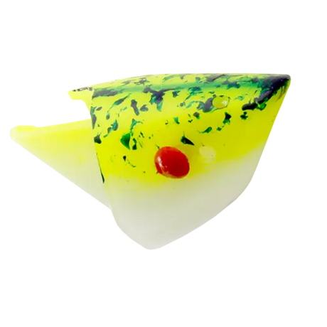 Rhys Davis Anchovy Special Glow Splatter Chartreuse Teaser Head - Unrigged Reverse (1158T)