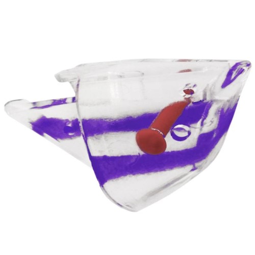 Rhys Davis Bulletroll Clear UV Purple Flash Teaser Head - Unrigged (1170)